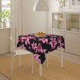 thumbnail image 4 of Wukai Lilies Flowers Waterproof Tablecloth for Kitchen Dining, Fits Square Tables for 2-4 Seats -60"x60", 4 of 7