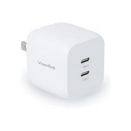 UPC: 0810078051251 | VisionTek 35W GaN II Power Adapter – 2 Port 901534