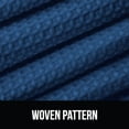 thumbnail image 4 of Waffle Shower Curtain, Thick Weighted Fabric, Wrinkle and Rust Resistant, Classic Hotel Quality Design, Heavy Duty Long Curtains for Bathroom Showers, Bath Tubs, Machine Wash, 72x72, Navy, 4 of 8