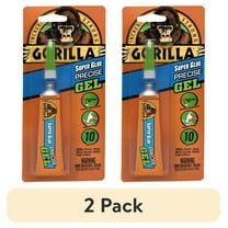 (2 pack) Gorilla Glue No Drip Gel, Precision Tip, 15 Gram, Dries in 10-45 Seconds