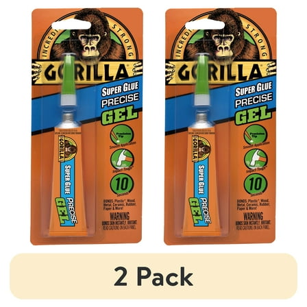 Gorilla Glue No Drip Gel, Precision Tip, 15 Gram, Dries in 10-45 Seconds