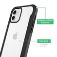 thumbnail image 3 of onn Dual-Layer Phone Case for iPhone 12 / iPhone 12 Pro - Black/Clear, 3 of 9