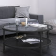 thumbnail image 5 of Evelyn&Zoe Rigan 36" Wide Round Coffee Table, Blackened Bronze, 5 of 7