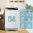 thumbnail image 4 of Adnoom Portable Washing Machine, 15.6lbs Capacity Fully Automatic Compact Washer with Drain Pump, LED Display, Compact Washing Machine Quiet and Energy Efficient, 4 of 9