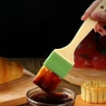 thumbnail image 4 of Farfi 3Pcs Barbecue Oil Brush High-temperature Resistant Cooking Plastic DIY Baking Bakeware Bread Cook BBQ Brush Kitchen Gadgets (Wooden Color), 4 of 13