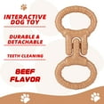thumbnail image 6 of PcEoTllar Interactive Tough Dog Toy for Aggressive Chewers, Brown, Large, 6 of 10