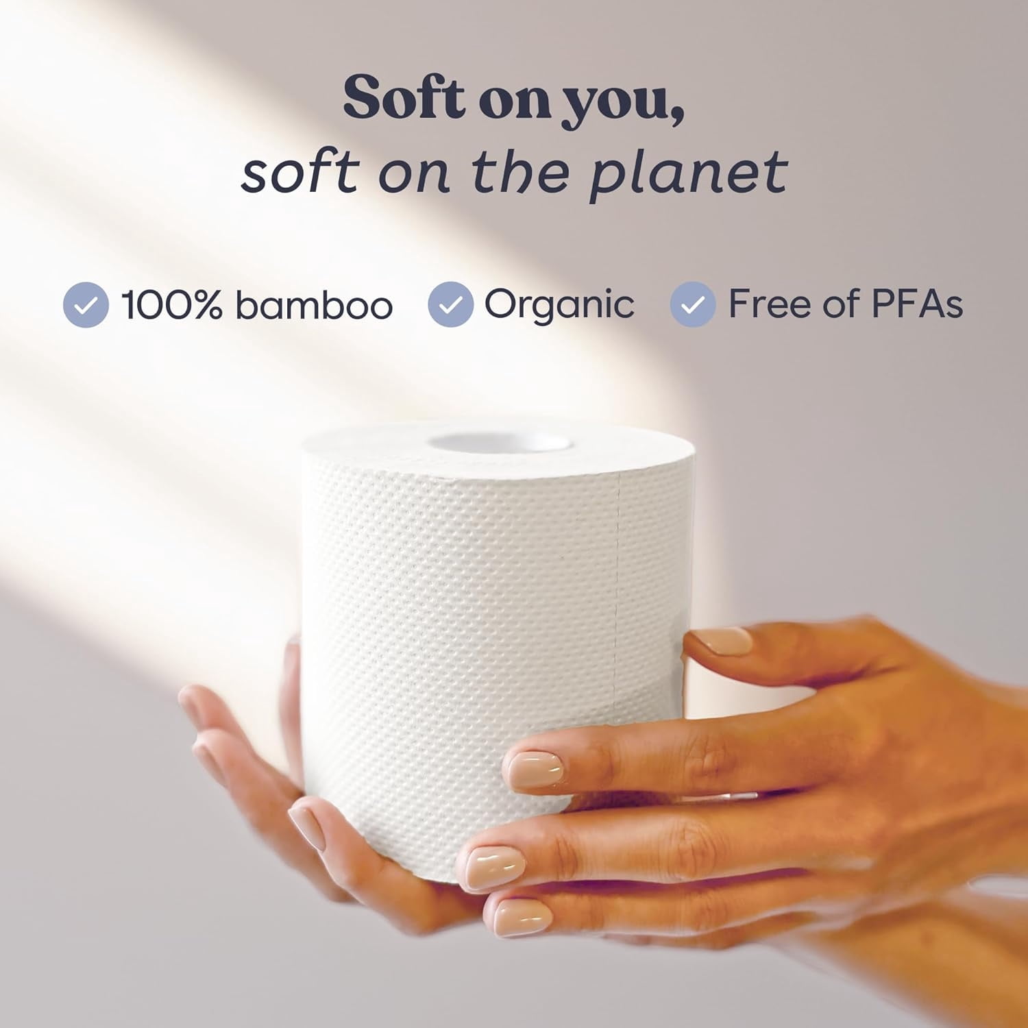 Bamboo Toilet Paper 3 Ply -   Toilet Tissue - 24 Long-Lasting Rolls & 360 Sheets Per Roll