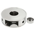 thumbnail image 2 of Calentador De Tetera De Acero Inoxidable, Elegante Y Duradero, Diseño Hueco Para Luces Y Sombras, Tamaño Compacto, Calentador De Velas De Té Para Acero Inoxidable, Vidrio,, 2 of 7