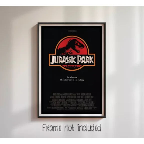 Kna Prints - Jurassic Park Repro Film Poster - High Quality Wall Poster - Kir 5908, UNFRAMED-8x12