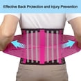 thumbnail image 2 of Faja de soporte lumbar TESETON para hombres y mujeres, transpirable, para escoliosis, con 8 huesos reforzados, para aliviar el dolor lumbar y ciática., 2 of 5
