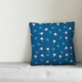 thumbnail image 2 of Creative Products Blue Palm Print 16x16 Indoor / Outdoor Pillow, 2 of 2