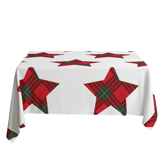 DEBGFS Christmas Tablecloth Dustproof Add Atmosphere Square European Style Creative Printing Table Protector Cover Daily Use,70x70cmp