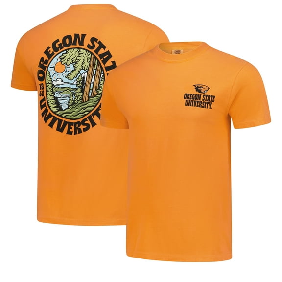 Men's Orange Oregon State Beavers Comfort Colors Thick Lined Landscape T-Shirt