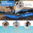 thumbnail image 6 of Goplus Inflatable Water Float Set Portable 2-person Kayak with Aluminium Oars EVA Padded Seat Blue, 6 of 11