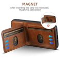 thumbnail image 3 of Shockproof Leather Wallet Case With Card Slots For Iphone 15 Series,iPhone 14 Pro, 3 of 9