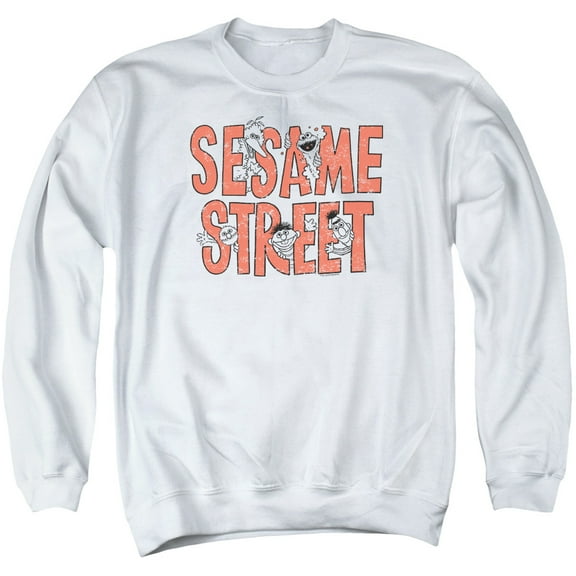 Sesame Street - In Letters - Crewneck Sweatshirt - Large