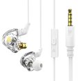 thumbnail image 3 of Sidaley Auriculares con cable portátiles de 1,2 m, Cable de fibra colorido, auriculares HiFi para escuchar música, ver vídeos, ver llamadas de voz, Cables de audio/vídeo Blanco, 3 of 6