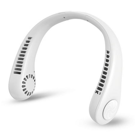 

Bladeless Neck Fan Hands Free Portable Rechargeable 360° Cooling Fan White