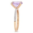 thumbnail image 3 of Everly Women's Amethyst 10K Rose Gold Engagement Ring, 3 of 7