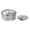 Silver/Mirror, variant on Communion Ware 2 Holy Wine Serving Trays with a Lid & 1 Stacking Bread Plate with a Lid - Stainless Steel (Brass/Gold)