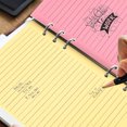 thumbnail image 4 of WHAMVOX 50Pcs Notebook Refill A5 Filler Paper Green 6-Hole Punch for Students, 4 of 8