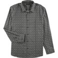 thumbnail image 1 of Alfani Mens Printed Button Up Shirt, boulder, XL Neck, 1 of 1