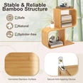 thumbnail image 5 of Harmijoy Bamboo Geometric Bookshelf 2-Tier S-Shaped Bookcase w/ Anti-tipping Device, 5 of 8