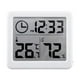 thumbnail image 1 of Injueey Digital LCD Automatic Electronic Home Clock Square Smart Hygrometer Supplies Bedroom Tester Shape Decor Temperature Type3, 1 of 6