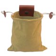 thumbnail image 1 of Mushroom Foraging Bag Canvas Collapsible Foraging Pouch Belt Portable Leather Bushcraft Bag with Drawstring & Buckle Multi-Purpose Collecting Bag for Camping Hiking Hunting Travel(Khaki), 1 of 8