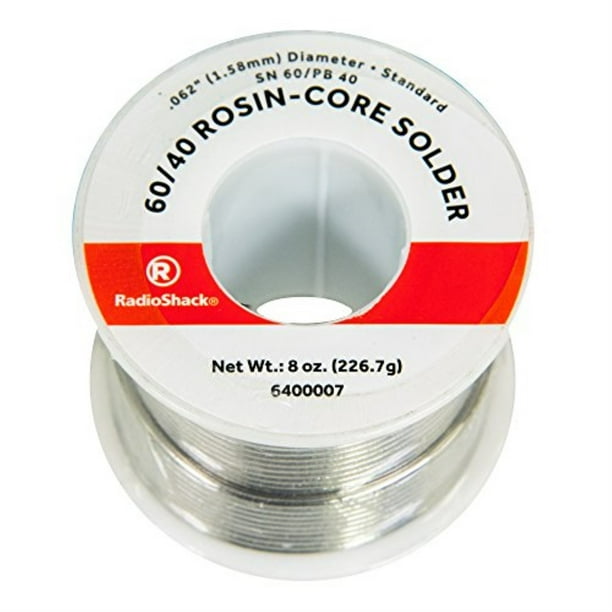 radioshack snpb 60/40 rosincore solder, 0.062" diameter 8.0oz