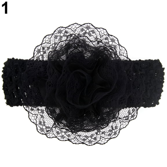 VANIDO Cute Kids Baby Girl Toddler Lace Flower Headband Elastic Hair Band Headwear