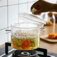 thumbnail image 3 of Shisuyan Glass Cooking Pot Transparent Glass Saucepan Heat Resistant Stockpot with Lid for Home, 3 of 9