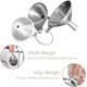 thumbnail image 3 of Embudos de acero inoxidable para cocina, pequeños embudos de metal (1,7 pulgadas/2,2 pulgadas/2,9 pulgadas) sin derrames, embudos de cocina de calidad alimentaria, 3 of 5
