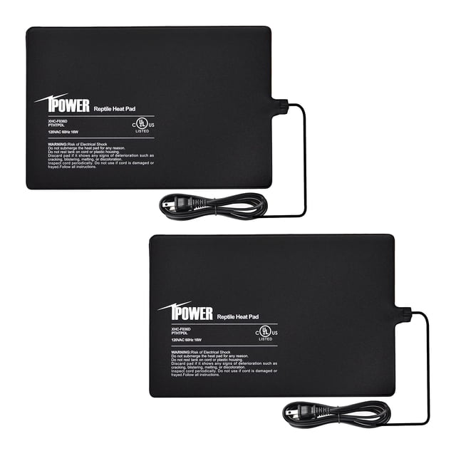 Calentador de terrario Heat Pad iPower para reptiles debajo del tanque, 8 x 12 pulgadas