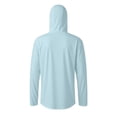 thumbnail image 7 of UTSJKR Men's Integrated Face Mask Balaclava Sun Protection Fishing Hoodie, Quick Dry Long Sleeve Top, Outdoor Fishing Hiking Anti UV Apparel Light Blue L, 7 of 7