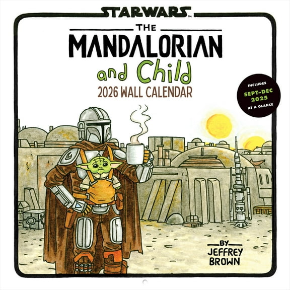 Star Wars Star Wars the Mandalorian and Child 2026 Wall Calendar, (Paperback)