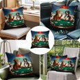 thumbnail image 6 of Abstract Animal Throw Pillow Cover Dog In The Room Playing Poker Games Cotton Linen Cushion Cover Throw Pillow Case with Invisible Zipper for Couch Sofa Bed Chair Car 16x16 Inch, 6 of 9