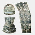 thumbnail image 4 of Camo Neck Gaiter Sun Protection Face Mask for Men and Women UV Blocking Moisture Wicking Seamless Stretch Fabric Outdoor Running Hiking Cycling Travel Use,Green, 4 of 4