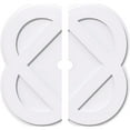 thumbnail image 1 of Ekena Millwork CMP14CE2-01000 14 Pouces OD x 1 Pouce ID Carré Charlotte Architecture PVC Contemporain Médaillon de Plafond - 2 Pièces, 1 of 1