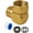 3/4 Connector, variant on 1/2" Chrome Brass Tee, Brass Chrome 3-Way Shower Diverter Valve, 1/2" Male x 1/2" Male x 1/2" Female Tee, 1/2" Tee for Shower Arm, Angle Valve, Bidet, and Sprayer Hose Applications