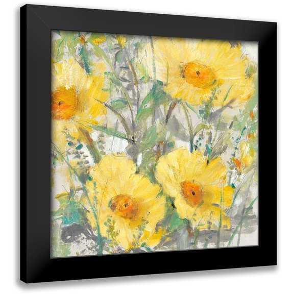 OToole, Tim 12x12 Black Modern Framed Museum Art Print Titled - Yellow Bunch I
