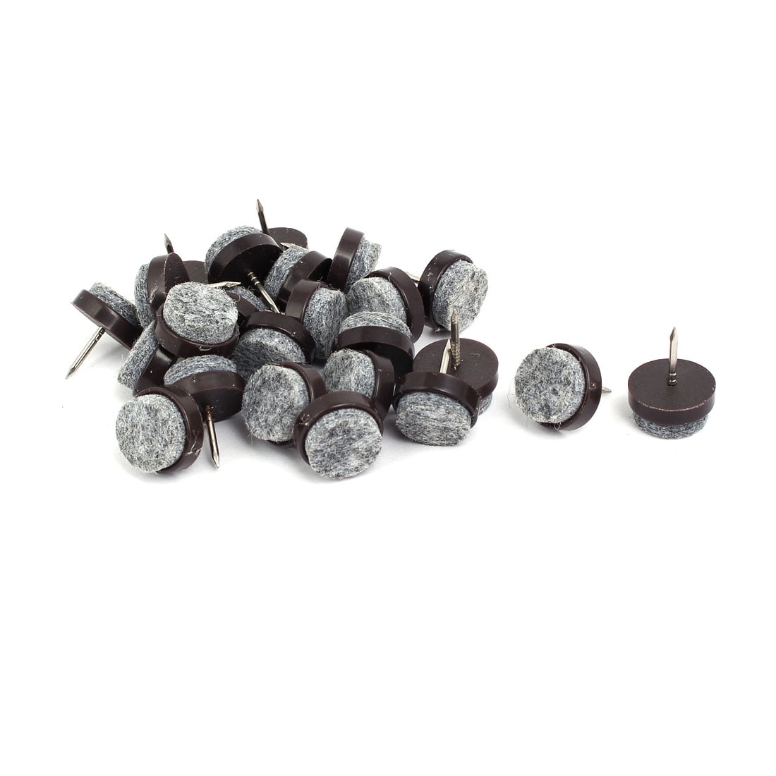 17mm Dia Nailon AntiSliding Glide Felt Pad 24pcs for Wooden Furniture