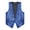 Royal Blue, variant on Kaerm Men's Sequin Vest Shiny Suit Vest V-Neck Party Dress Jacket Tuxedo Waistcoat Black XL