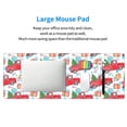 thumbnail image 5 of Rocae Watercolor Red Truck And Fir Tree for Gaming Mouse Pad, Mouse Pad Large, Office Computer Keyboard Mousepad, Keyboard and Mouse Pad with Stitched Edges,31.5 x 11.8 in, 5 of 5
