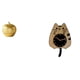 thumbnail image 1 of Escultura de figura de gato de resina moderna, reloj de pared silencioso, adorno para mesa, estantería, comedor, dormitorio, cocina, oficina, regalo d, 1 of 8