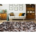 thumbnail image 2 of Linon Laredo Lockhart Polyester Faux Cowhide 6'7" X 9'7" Area Rug in Brown, 2 of 8