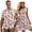 Bat, variant on Polynesian Couple Matching Hawaiian Outfits Button-Down Shirt for Men Lightweight Hawaiian Blouse Tops and Womens Sleeveless Dress
