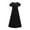 Black, variant on Isvgxsz New Summer Dresses for Girls Short Sleeve Print Kids Dresses Girls Round Neck a Line Dresses for Kids with Pocket Soft Comfort Loose Long Dresses Easter Dresses Beige 9-10 Years(150)