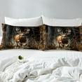 thumbnail image 4 of Tree Camouflage Deer Sheets - 4 Piece Camo Branches Rustic Deer Sheet Set - Deer Hunting Bed Sheets Set Boys Running Deer Hunting Cabin Lodge Bed Set (Queen Size), 4 of 6