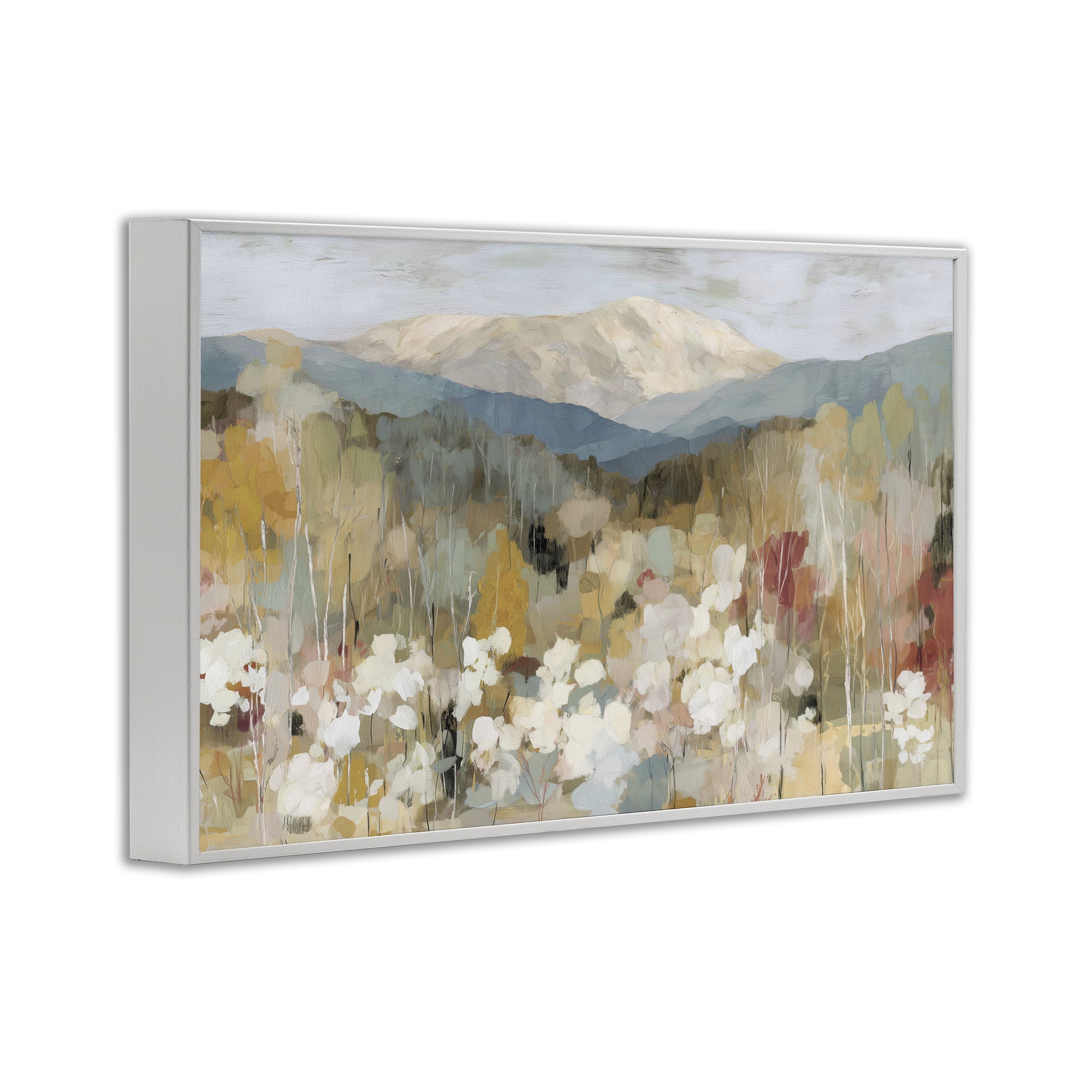 Stupell Industries Autumn Mountain Meadow White Framed Giclee Art, design by Chromatic Storm Studio